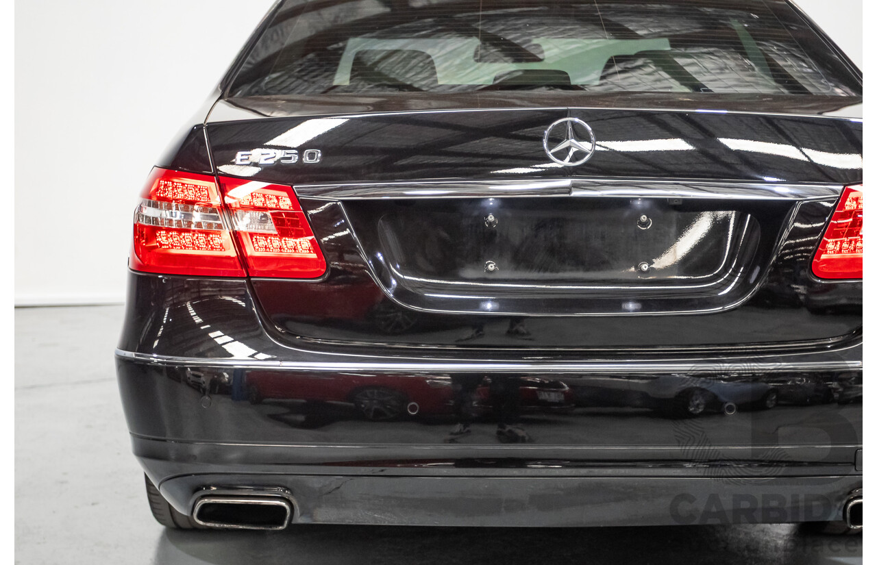 12/2012 Mercedes-Benz E250 CGI Avantgarde 212 MY12 4D Sedan Obsidian Black Turbo 1.8L