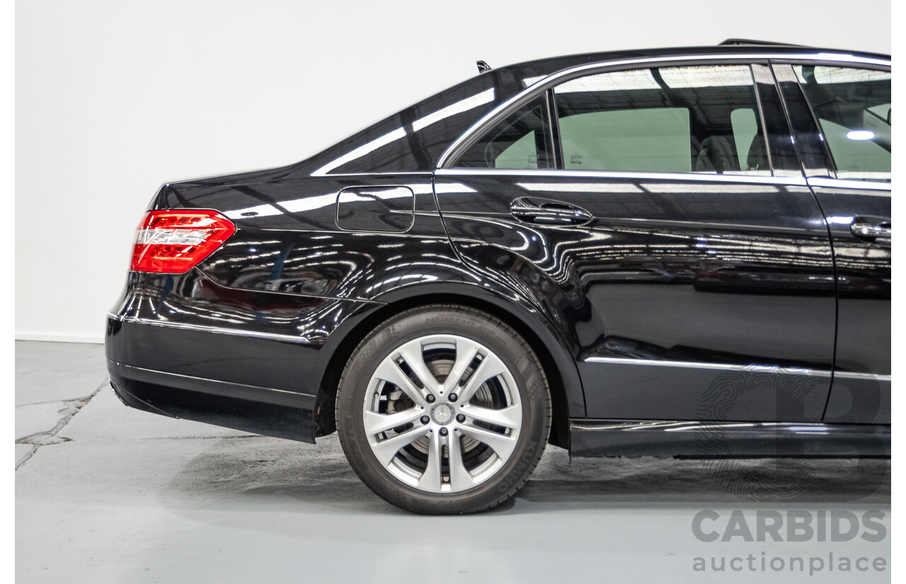 12/2012 Mercedes-Benz E250 CGI Avantgarde 212 MY12 4D Sedan Obsidian Black Turbo 1.8L