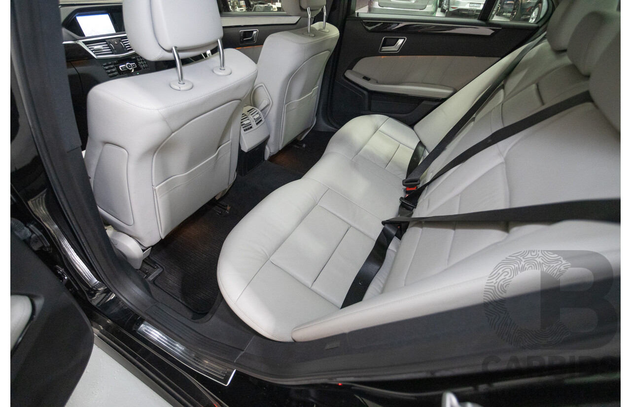 12/2012 Mercedes-Benz E250 CGI Avantgarde 212 MY12 4D Sedan Obsidian Black Turbo 1.8L
