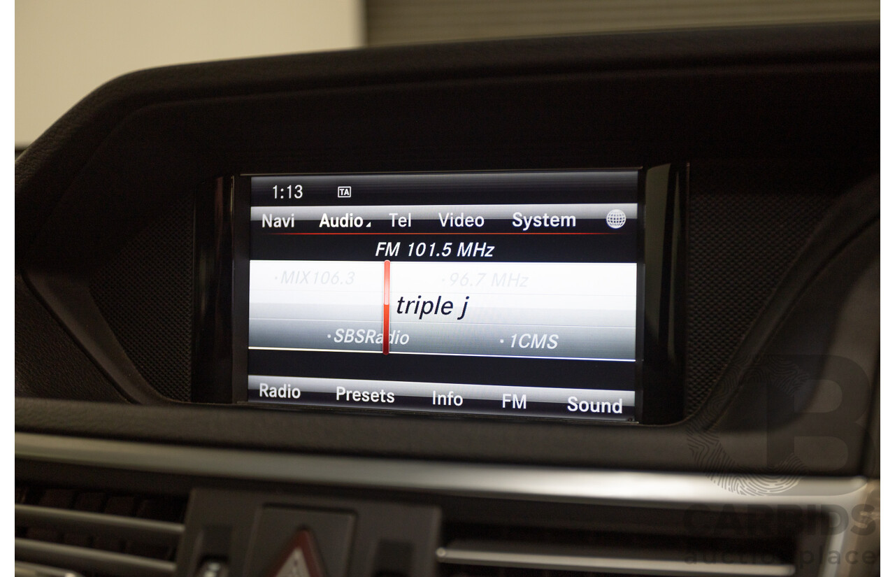 12/2012 Mercedes-Benz E250 CGI Avantgarde 212 MY12 4D Sedan Obsidian Black Turbo 1.8L