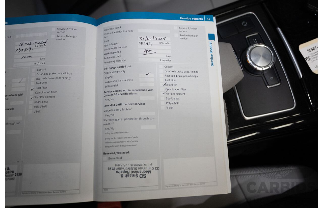 12/2012 Mercedes-Benz E250 CGI Avantgarde 212 MY12 4D Sedan Obsidian Black Turbo 1.8L