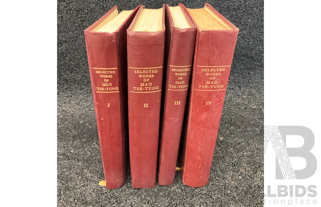 Vintage Selected Works of Mao Tse-Tung , Set of Four