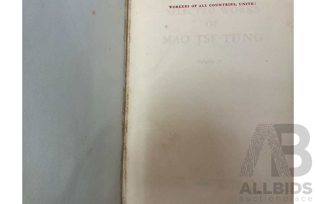 Vintage Selected Works of Mao Tse-Tung , Set of Four