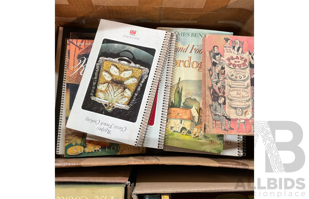 Large Lot - Assorted Cookbooks, Recipes, Food-Related Books
