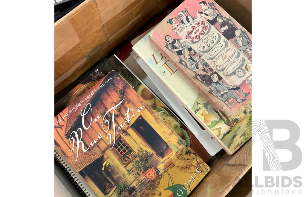Large Lot - Assorted Cookbooks, Recipes, Food-Related Books