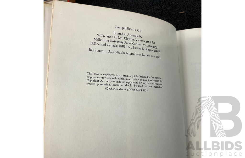 Vintage A History of Australia Clark I, II, III