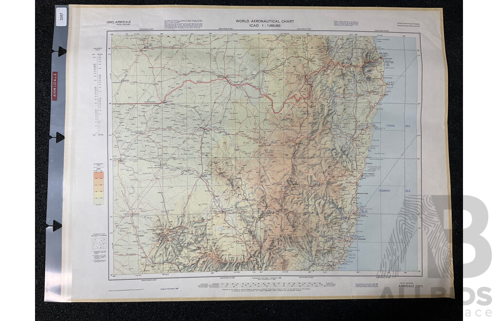 Vintage Collection Australia Armidale Map &  Australia Tarcoola Map - Lot of 5