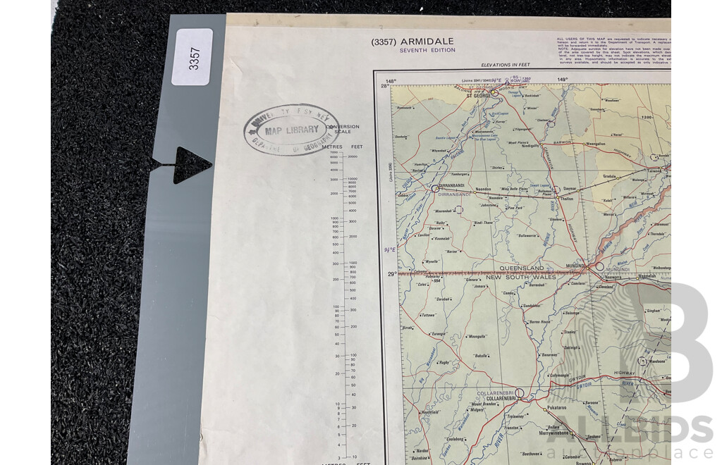 Vintage Collection Australia Armidale Map &  Australia Tarcoola Map - Lot of 5