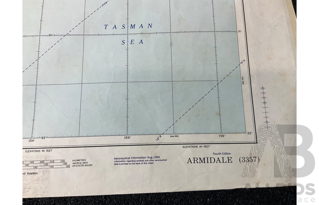 Vintage Collection Australia Armidale Map &  Australia Tarcoola Map - Lot of 5