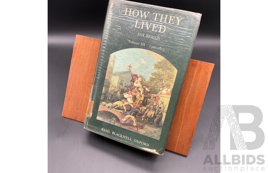 1969 How They Lived Volume III 1700-1815 by Asa Briggs