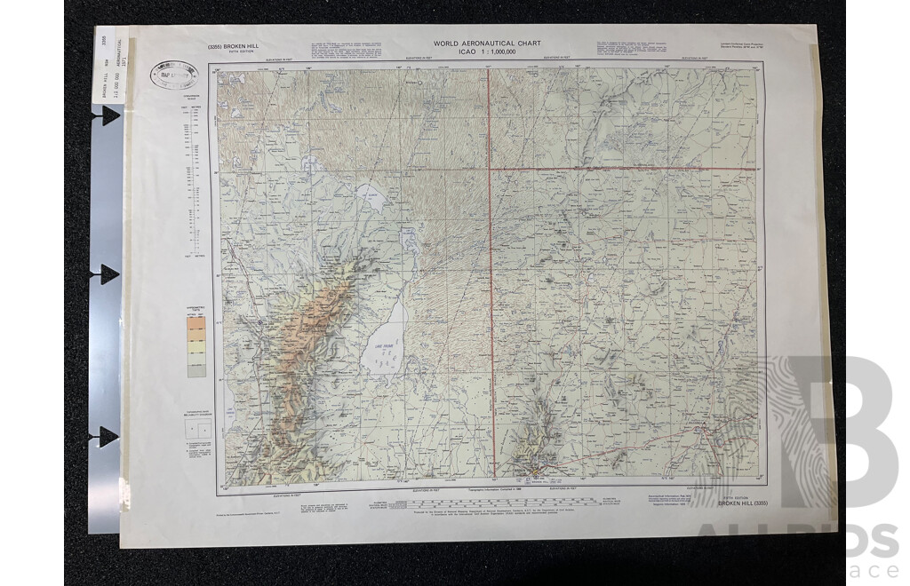 Vintage Collection Australia Broken Hill Map - Lot of 6