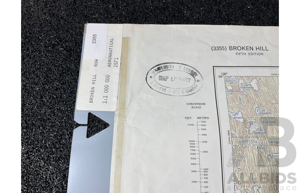 Vintage Collection Australia Broken Hill Map - Lot of 6