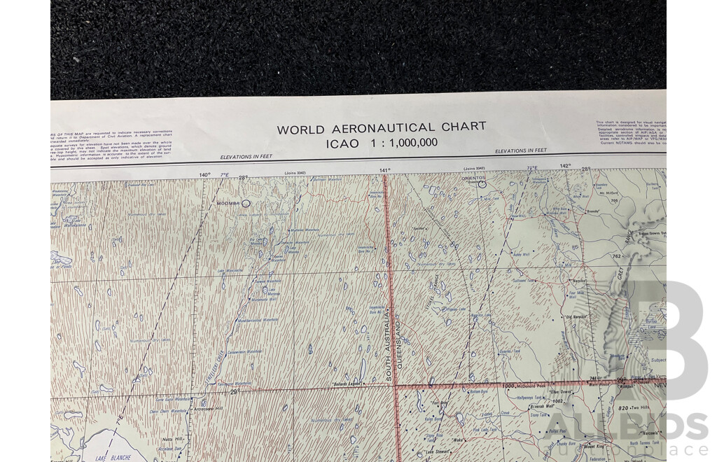 Vintage Collection Australia Broken Hill Map - Lot of 6