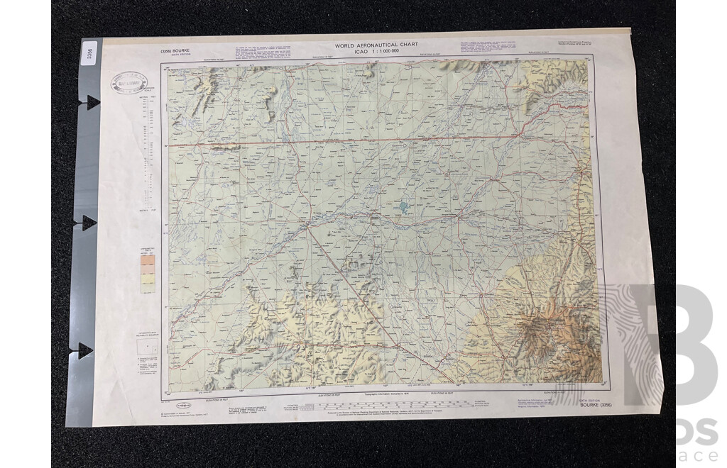Vintage Collection Australia Broken Hill Map - Lot of 6