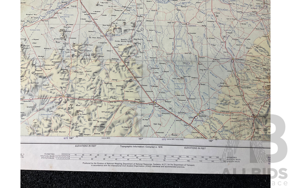 Vintage Collection Australia Broken Hill Map - Lot of 6