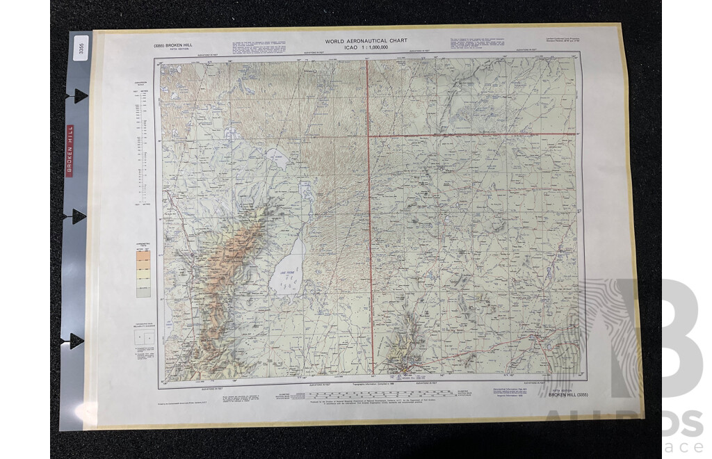 Vintage Collection Australia Broken Hill Map - Lot of 6