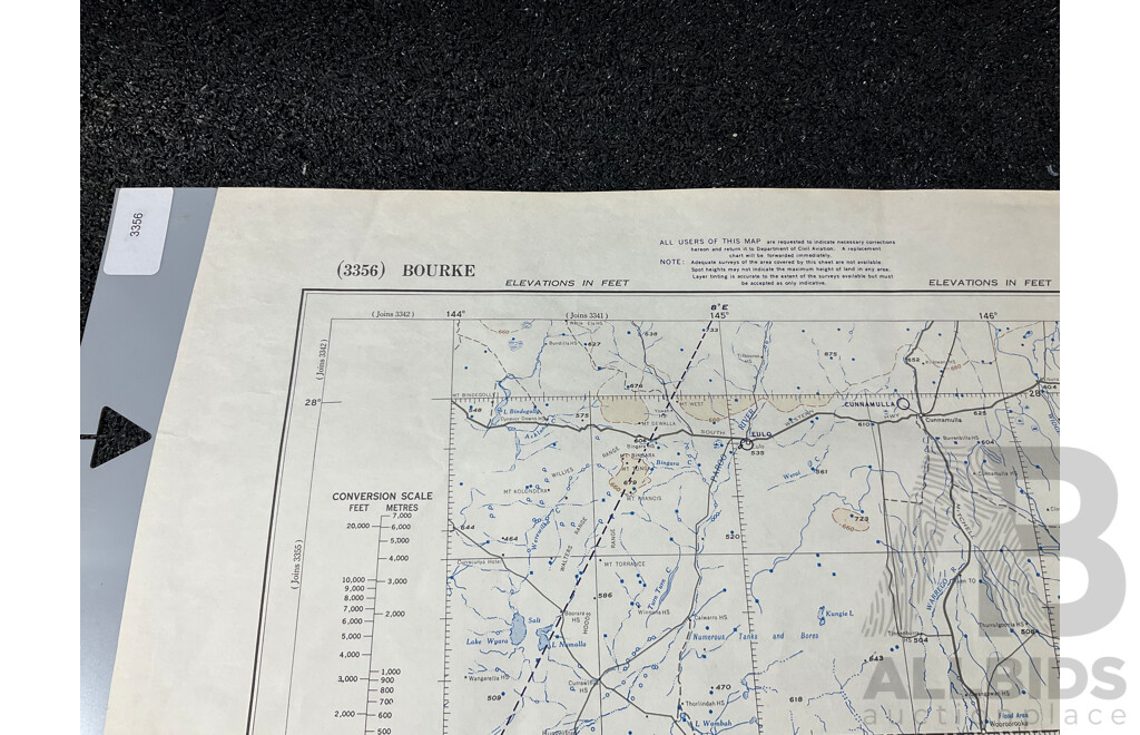 Vintage Collection Australia Broken Hill Map - Lot of 6