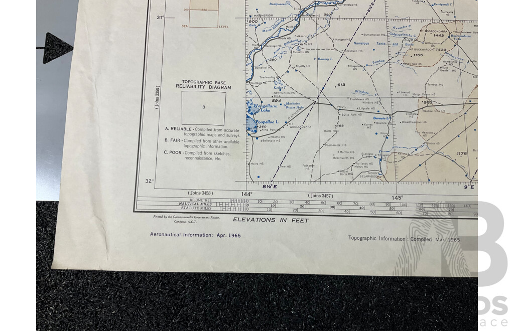 Vintage Collection Australia Broken Hill Map - Lot of 6