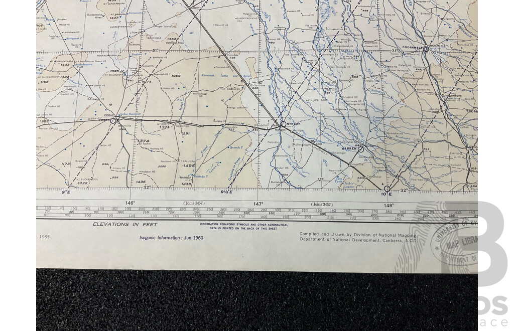 Vintage Collection Australia Broken Hill Map - Lot of 6