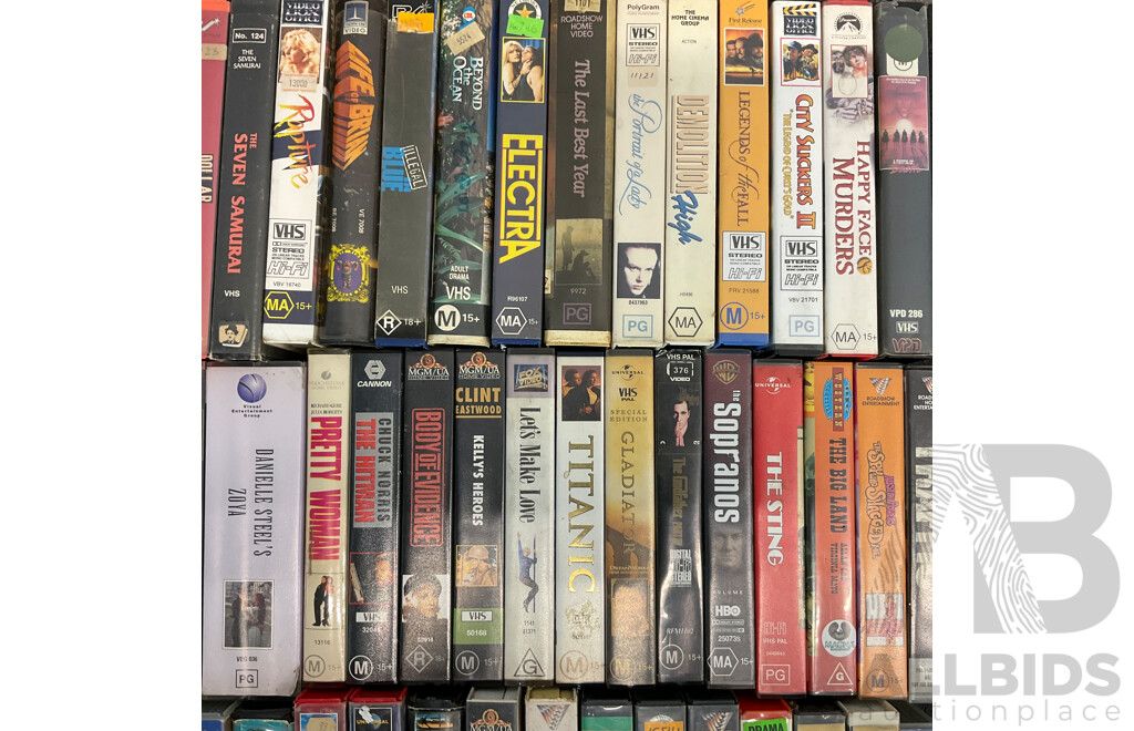 Huge Collection VHS Tapes