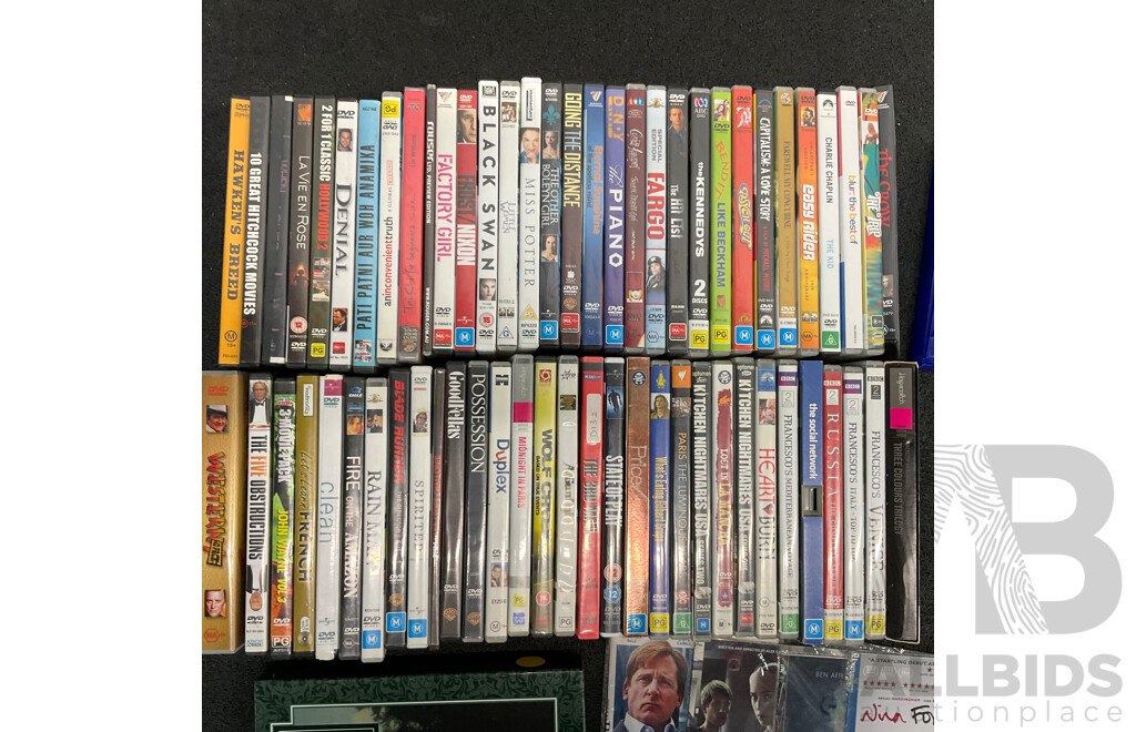 Huge Collection of DVD's, Featuring a Wide Variety of Film Titles