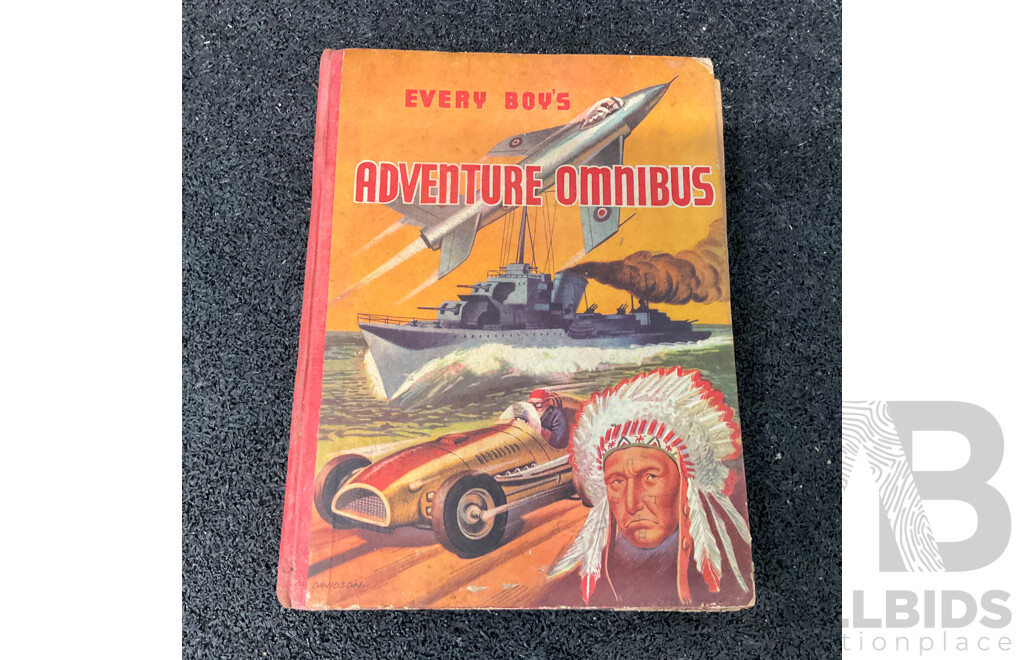 Vintage 1975 Strange Stories Hardcover & 1930's -1950's Illustrated Adventure and Fiction Books
