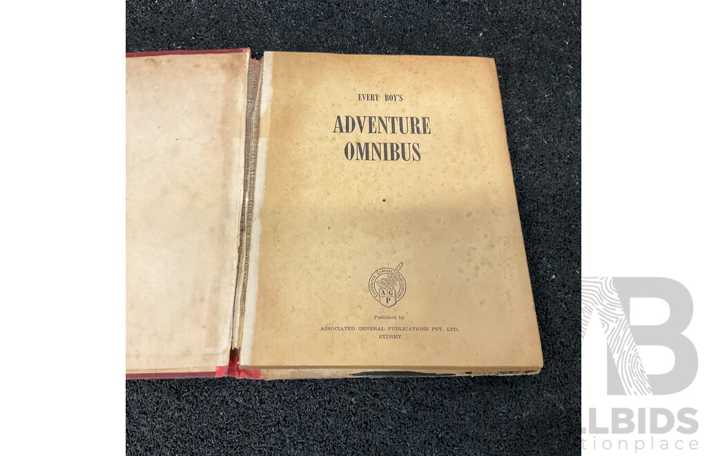 Vintage 1975 Strange Stories Hardcover & 1930's -1950's Illustrated Adventure and Fiction Books