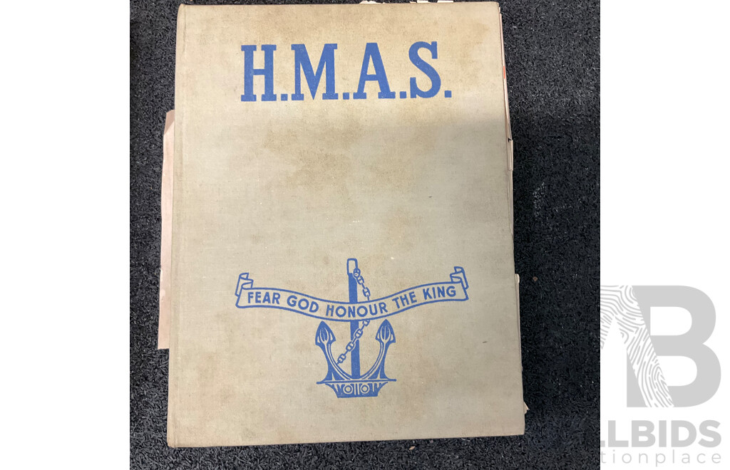 1940's - 1970's Vintage Collection of Australian Military Hardcover Books - Lot of 8