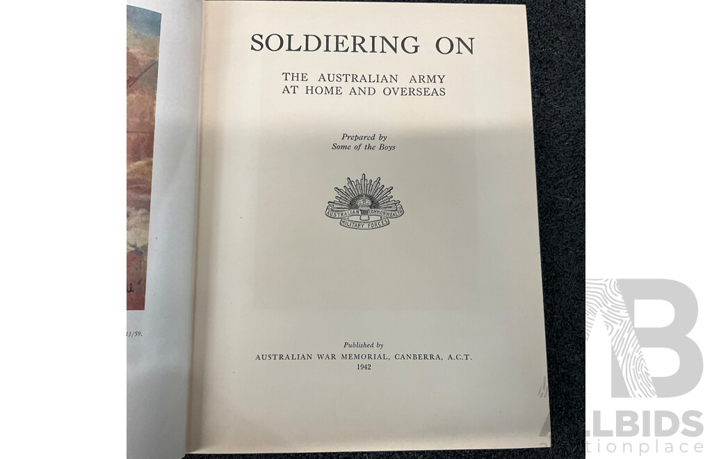 1940's - 1970's Vintage Collection of Australian Military Hardcover Books - Lot of 8