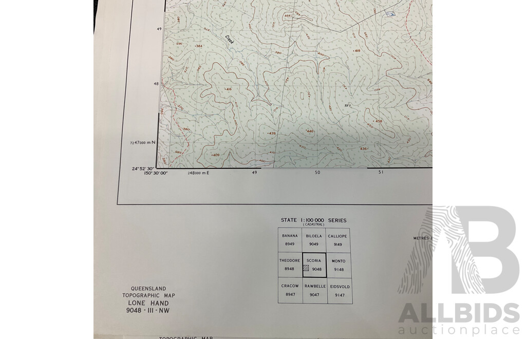 Collection of Australian Maps Published by the Survey Office. Department of Lands. Brisbane - Lot of 12