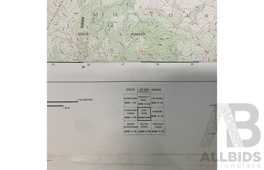 Collection of Australian Maps Published by the Survey Office. Department of Lands. Brisbane - Lot of 12
