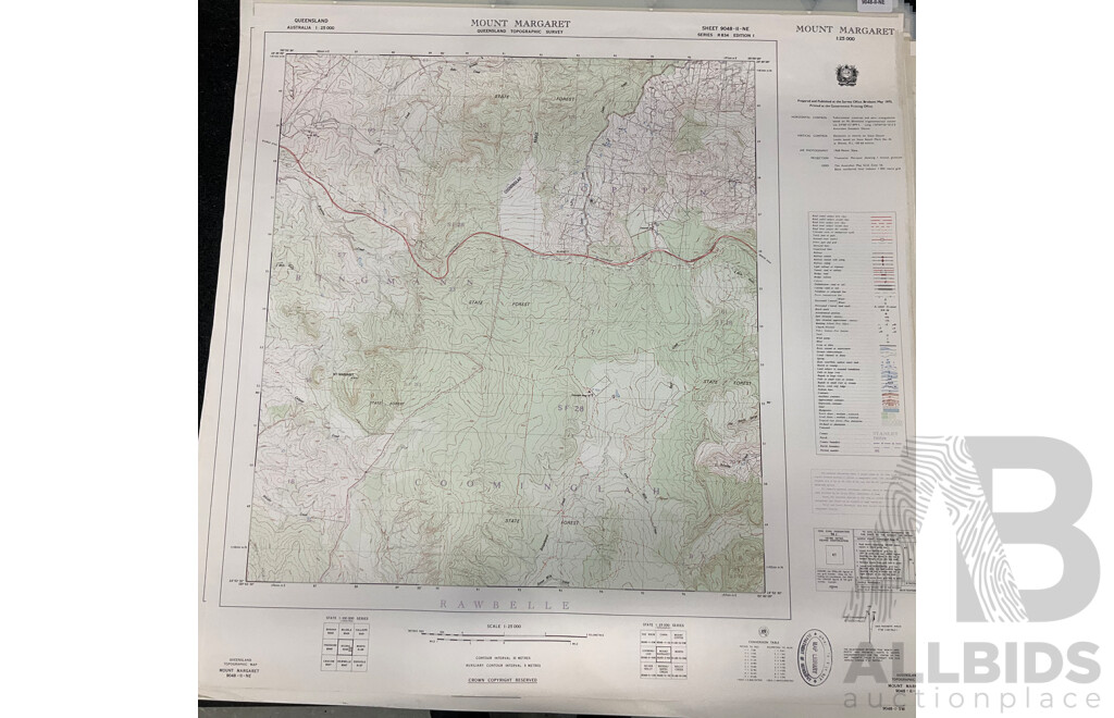 Collection of Australian Maps Published by the Survey Office. Department of Lands. Brisbane - Lot of 12