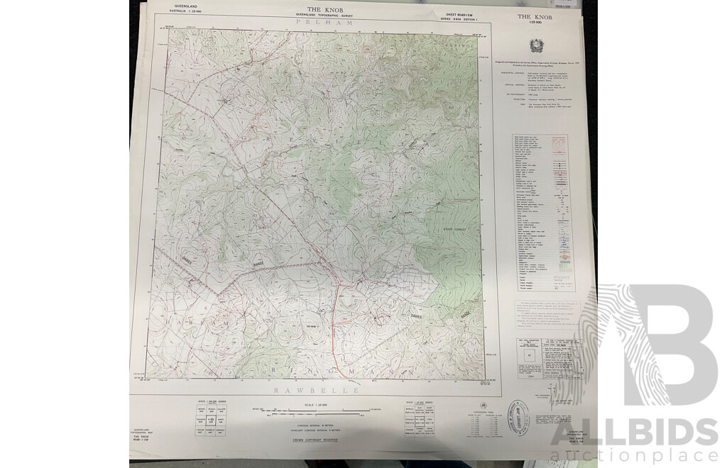 Collection of Australian Maps Published by the Survey Office. Department of Lands. Brisbane - Lot of 12