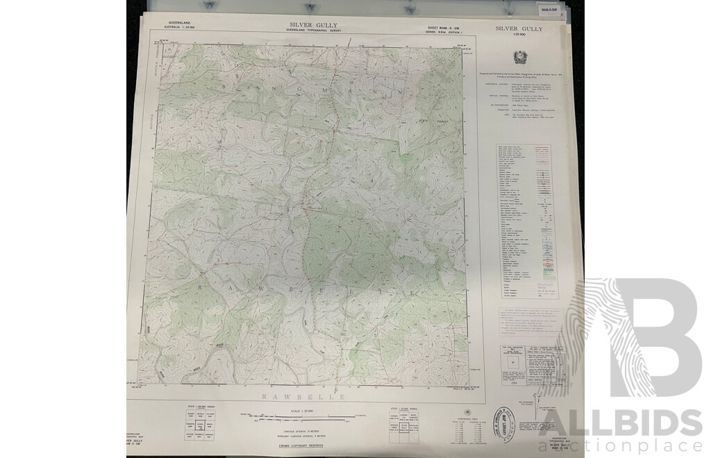 Collection of Australian Maps Published by the Survey Office. Department of Lands. Brisbane - Lot of 12