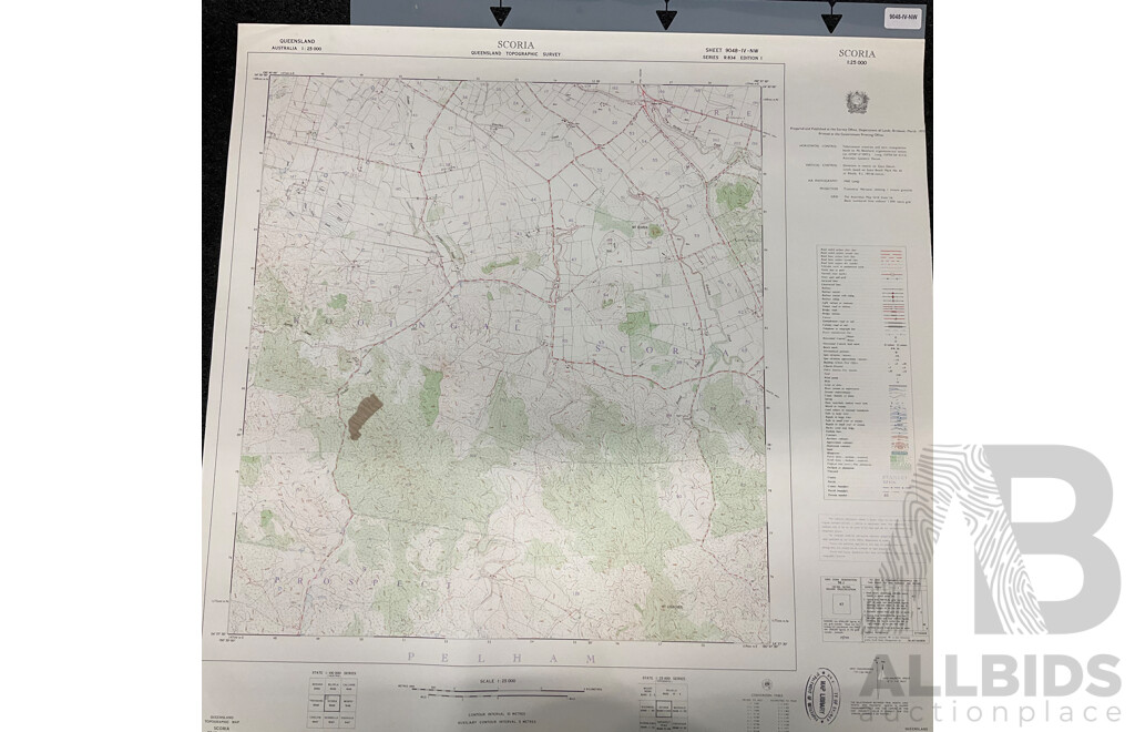 Collection of Australian Maps Published by the Survey Office. Department of Lands. Brisbane - Lot of 12