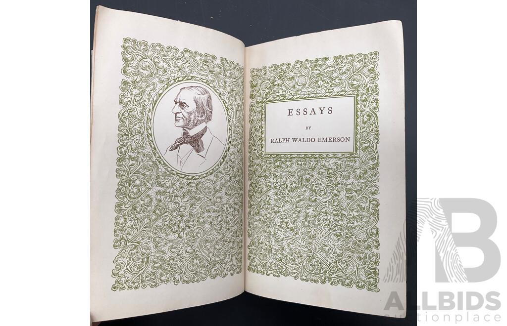 1919 Antique The World's Classics VI Emerson's Essays