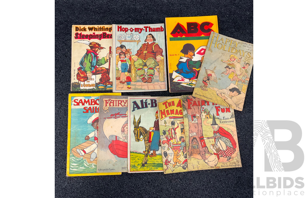 Antique and Vintage Children Books and Educational Materials, Including Various Readers and Primers From Department of Education and More