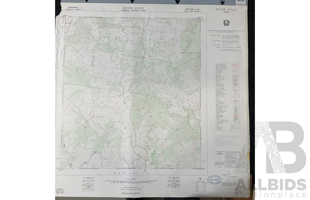 Collection of Australian Maps Published by the Survey Office. Department of Lands. Brisbane - Lot of 13