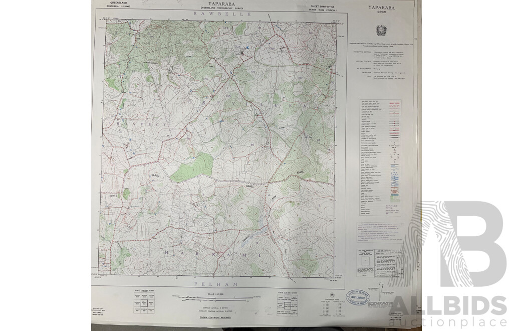 Collection of Australian Maps Published by the Survey Office. Department of Lands. Brisbane - Lot of 13