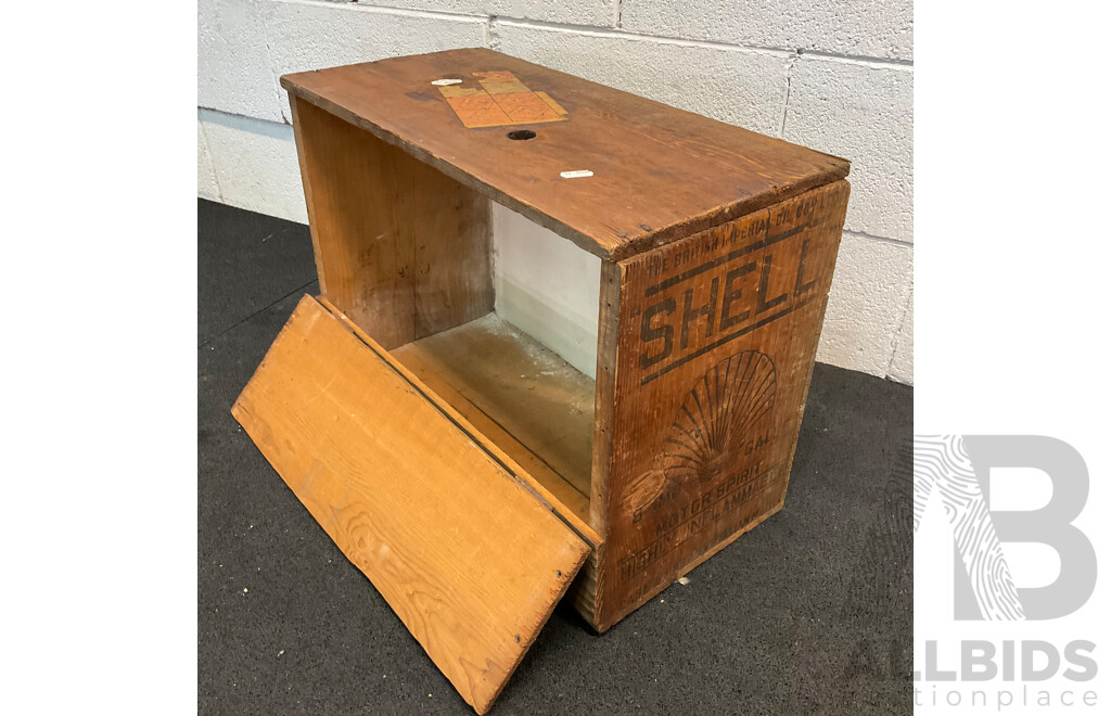 Vintage Collection of Games and Toys in Wooden Toy Box