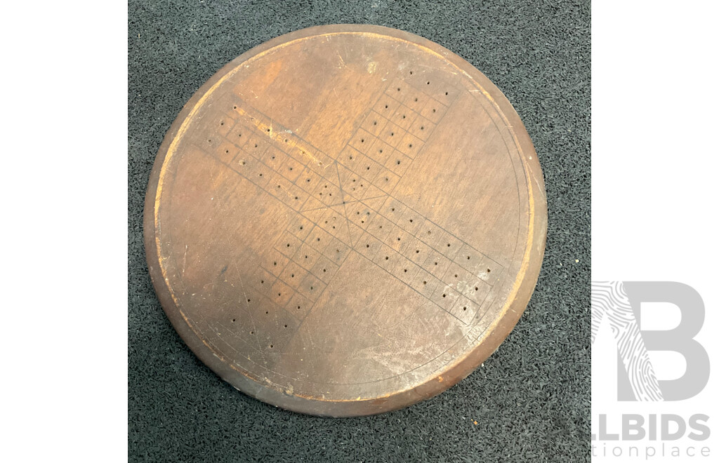 Vintage Collection of Games and Toys in Wooden Toy Box