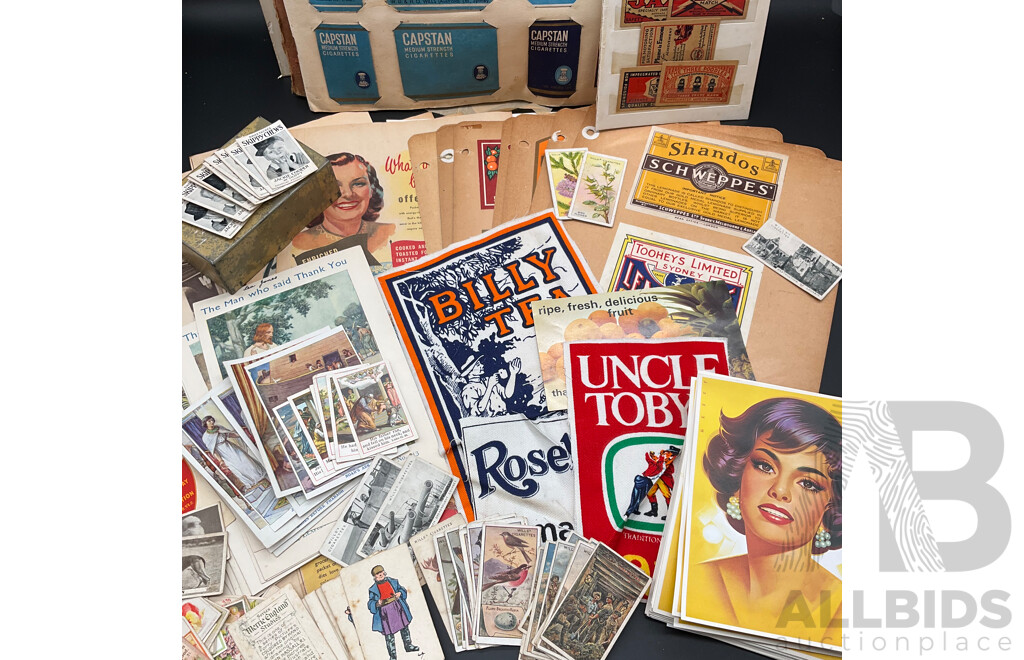 Collection of Vintage Australian Cigarette Packets and Advertising Materials