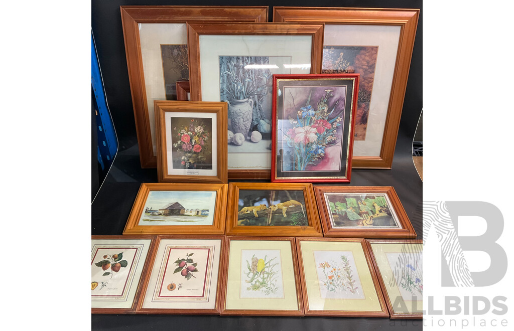 Assorted Framed Vintage Prints and Pictures