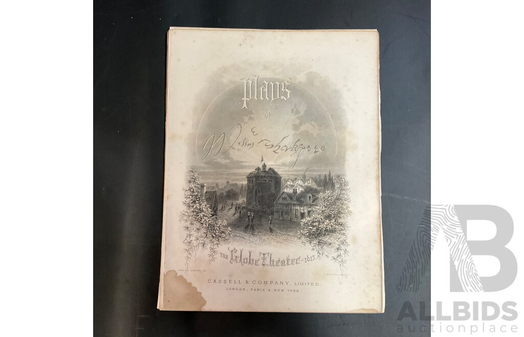 19th Century Prints of Engravings on Paper, Illustration From Shakespeare's Works  - Total in 28 Pages
