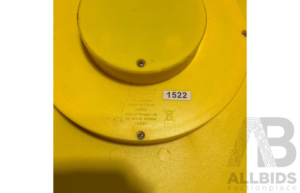 Collection of Vintage Picnic Ware, Ikea Clock, Large Wicker-wrapped Glass Demijohn Bottle and Set of Kitchen Canisters