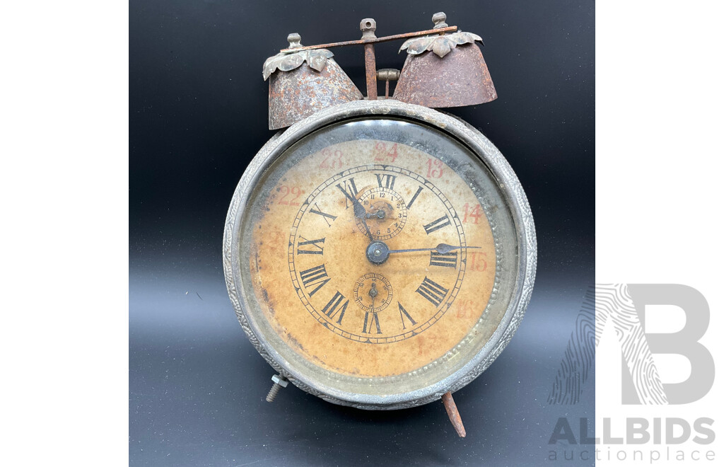 Metal and Glass Alarm Clock