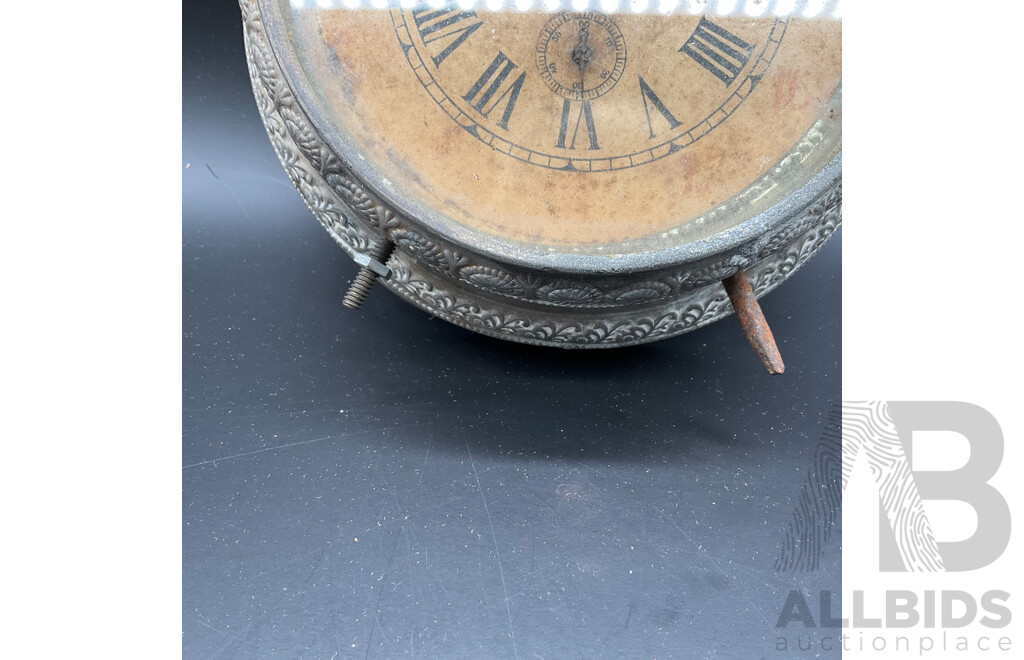 Metal and Glass Alarm Clock