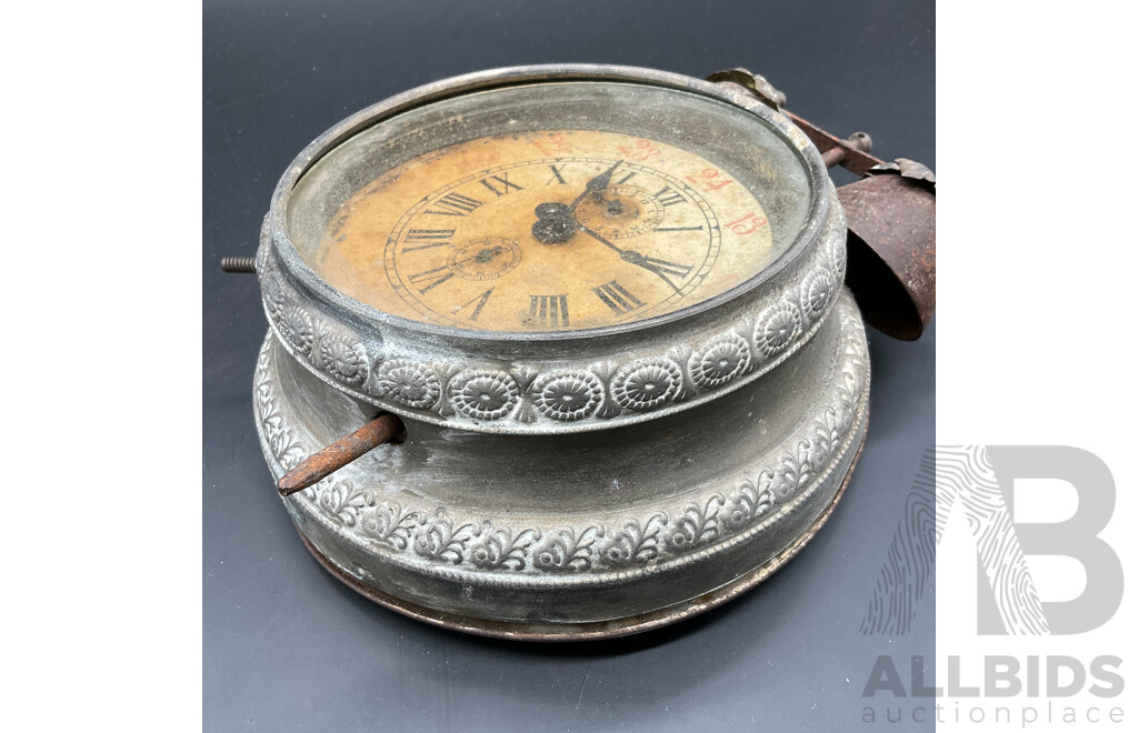 Metal and Glass Alarm Clock