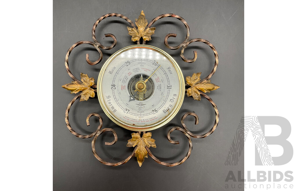 Two Vintage Aneroid Barometers