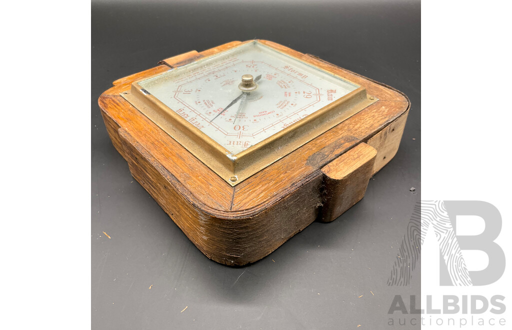 Two Vintage Aneroid Barometers